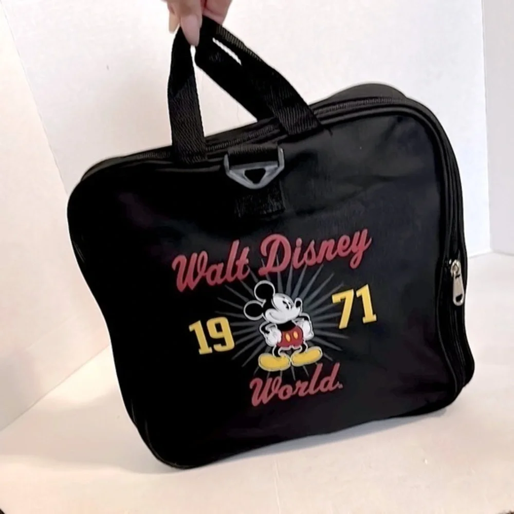 Disney Parks Walt Disney Packable Black Duffel Bag
